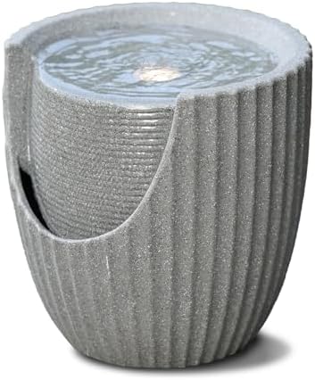 984 Inch Small Outdoor Water Fountain with LED Lights