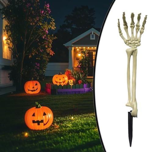 Realistic Halloween Skeleton Yard Stake - Waterproof and Durable