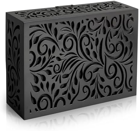 Black Decorative Doorbell Cover Box with Weather Protection