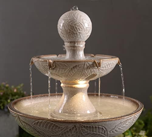 Kenroy Home 50097IV Serene Tiered Fountain with Ivory Finish