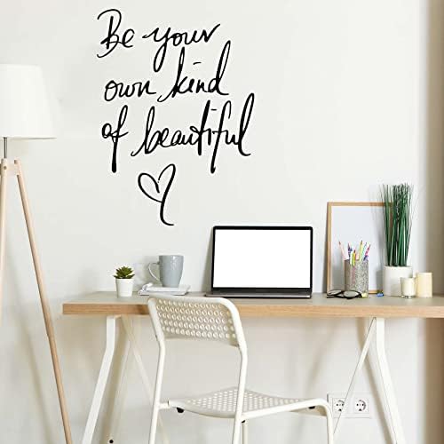 Inspirational Vinyl Wall Decals with Be Your Own Kind of Beautiful Quote