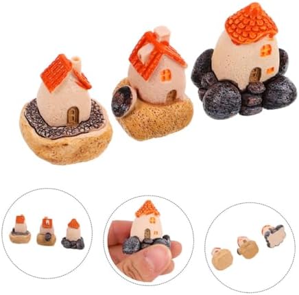 STOBAZA 6pcs Miniature Fairy House Decor Kit