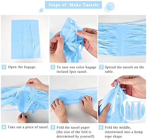 GAKA Tassel Garland Tissue Paper Decor Kit 20PCS