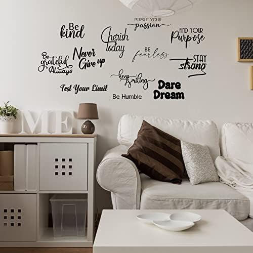 Fumete 12 Pcs Inspirational Wall Decals Peel and Stick