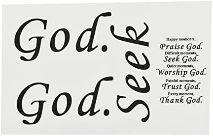Maydahui Bible Verse Wall Decals 17x23 Inch Pack of 4