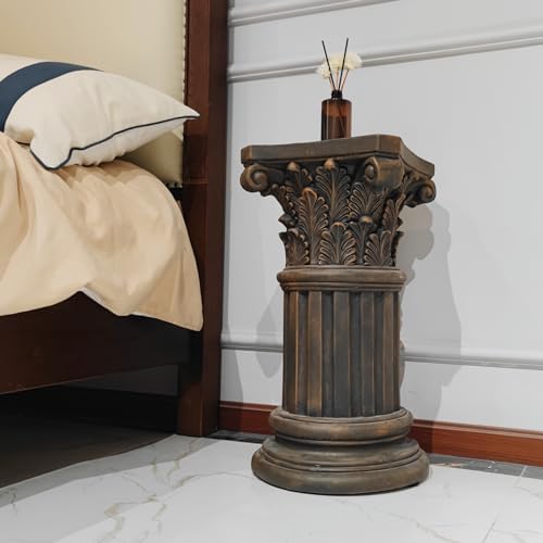 OUTOUR Dark Bronze Magnesium Corinthian Column Pedestal 238 High