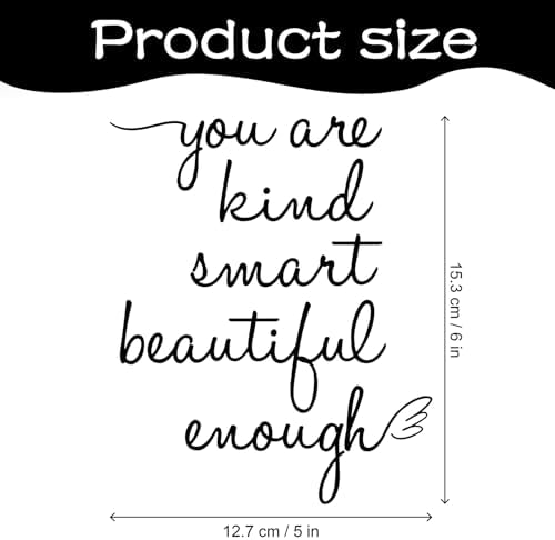 Bathroom Mirror Affirmation Decor Vinyl Sticker