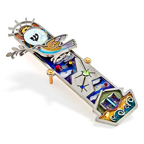 Seeka Noahs Ark Soaring Dove Mezuzah - M0069