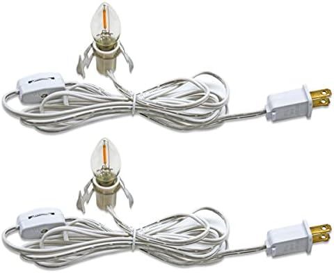 2 Pack C7 LED Light Bulb with Accessory Cord