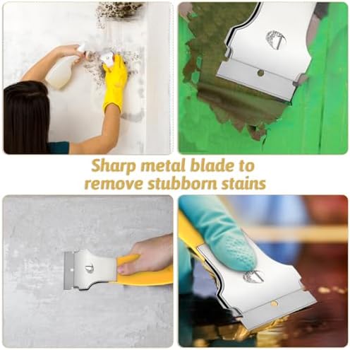 2 Pack Razor Blade Scraper Tool with 10 Extra Metal Blades