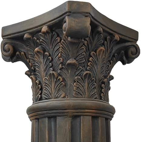 OUTOUR Dark Bronze Magnesium Corinthian Column Pedestal 238 High