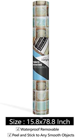 Livelynine Green Mosaic Peel and Stick Wall Sticker
