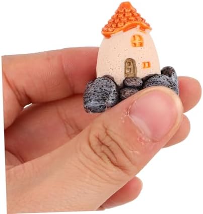 3pcs Miniature Resin House for Garden Decor