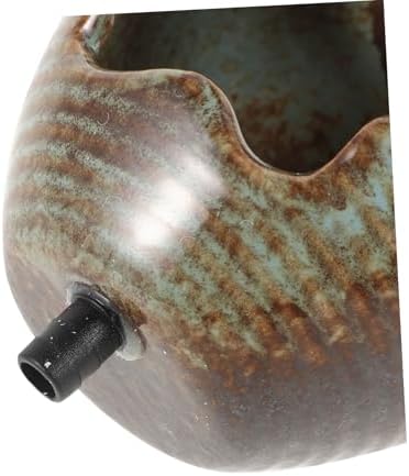 TOYANDONA Compact Ceramic Spitter Fountain for Garden Decor