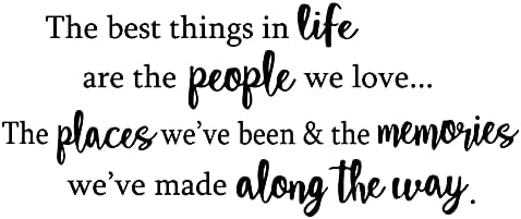 Best Things in Life Wall Decal Quotes Inspirational Sayings Vinyl Art