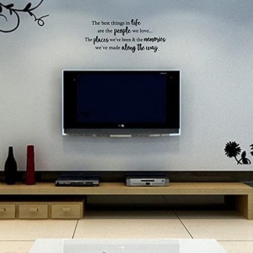 Best Things in Life Wall Decal Quotes Inspirational Sayings Vinyl Art