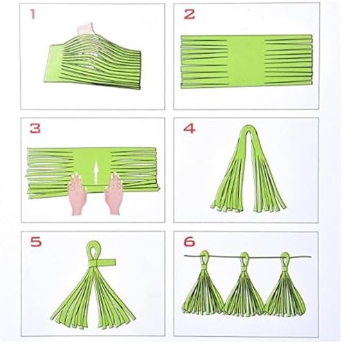 AIM GGKK Navy Blue and Orange Tassel Garland Decor Kit