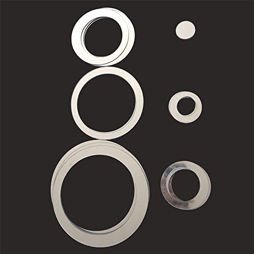aooyaoo Circle Mirror DIY Wall Sticker 24pcs Grey