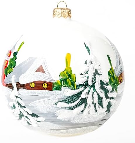 Polish Gallery Christmas Ornament Blown Glass Ball