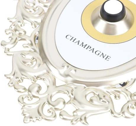 Dioche Champagne Bottle Doorbell Button Decorative Metal Wall Ring