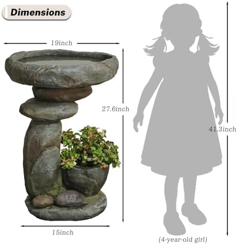 276 Inch Tall Outdoor Fountain for Garden Patios