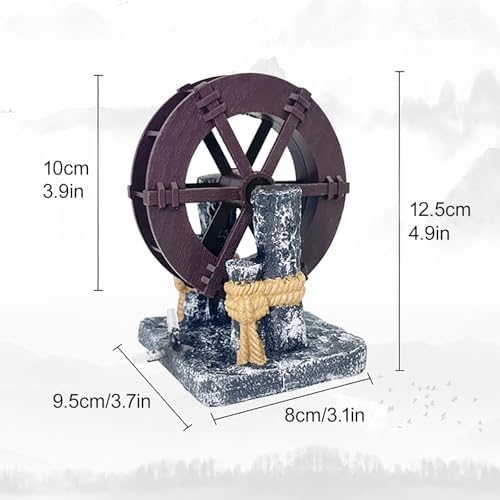 Miniature Water Wheel Fountain Decor For Home Garden