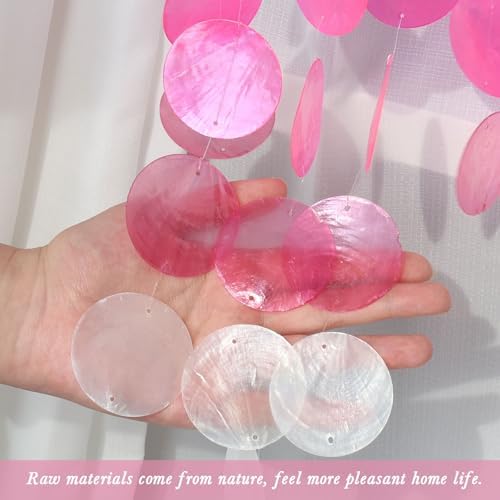 Pretty Jolly Small Outdoor Moon Dream Catcher Wind Chimes Pink