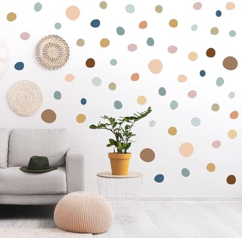 15 Sheet 300 Pcs Irregular Polka Dots Boho Wall Decals