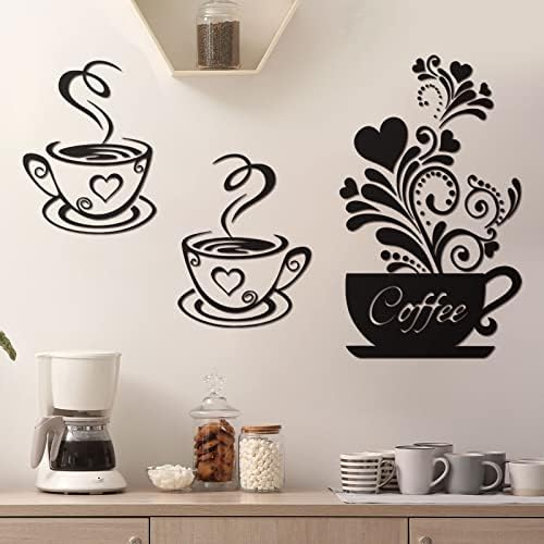 Chinco Coffee Tea Cup Wall Decor Sticker Set