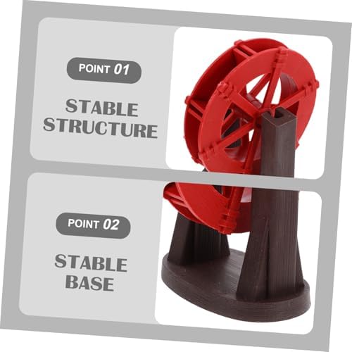 Zerodeko Mini Water Wheel Fountain Decor Prop