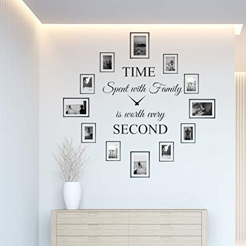 World of Wall Decal Family Time Wall Decor Clock