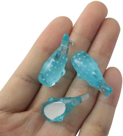XGNG 50PCS Mini Resin Whale Sculptures for DIY Garden