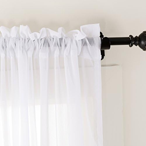 Macochico Blue Gradient Sheer Curtains for Outdoor Indoor Use