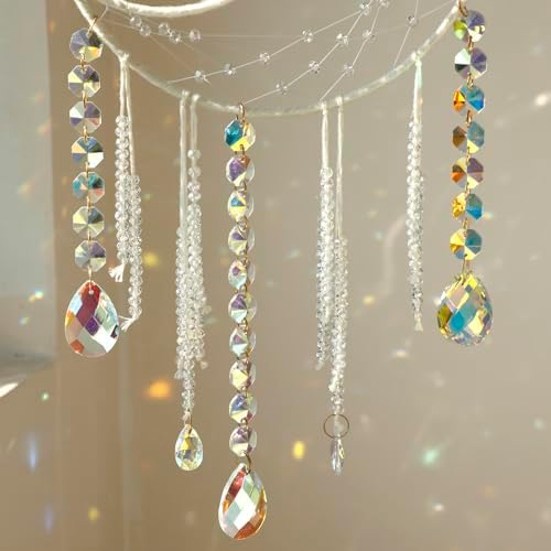 Artilady Crystal Dream Catcher Wall Decor