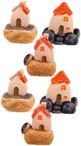STOBAZA 6pcs Miniature Fairy House Decor Kit