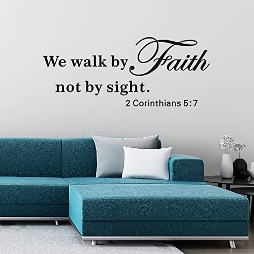 VODOE Bible Verse Wall Decals 23x9 for Living Room
