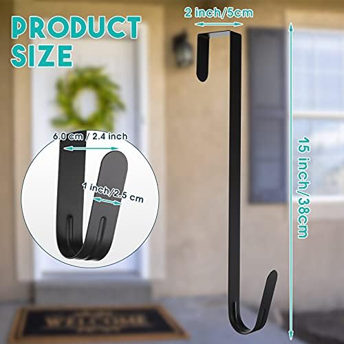 Ferraycle 8 Pcs 15 Inch Wreath Hanger for Front Door