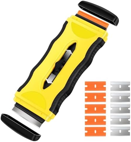 DEKEones 2-in-1 Scraper Tool with 5Pcs Plastic and 5Pcs Metal Blades