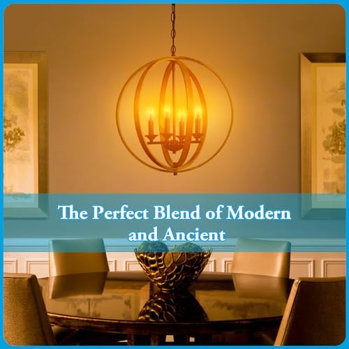 Amber Candelabra Bulb 25W Equivalent 6 Pack