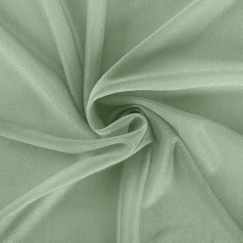 Sage Green Chiffon Draping Fabric 2 Panels Wedding Arch Decor
