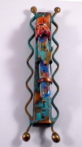 Gary Rosenthal Jewish Wedding Mezuzah with Scroll Gift Boxed