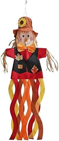 Scarecrow Windsock - Fun Fall Decor for Yard
