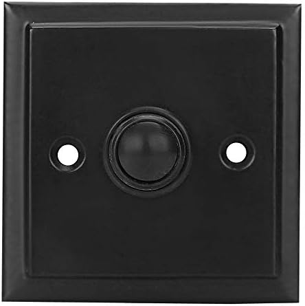 A29 Black Powder Coated Cast Iron Doorbell Button Recess Mount