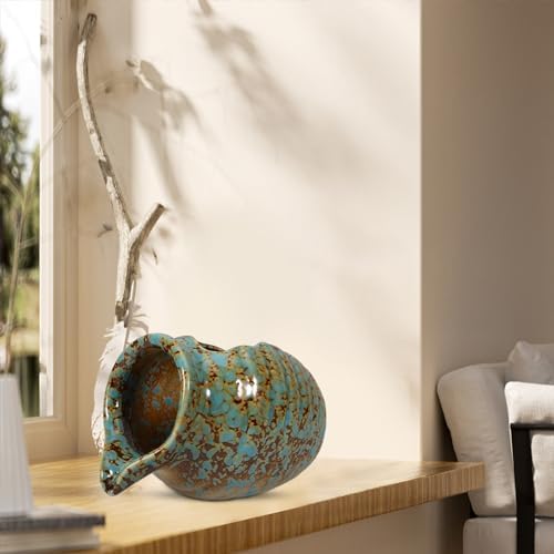 GANAZONO Ceramic Waterfall Jar Fountain Decor