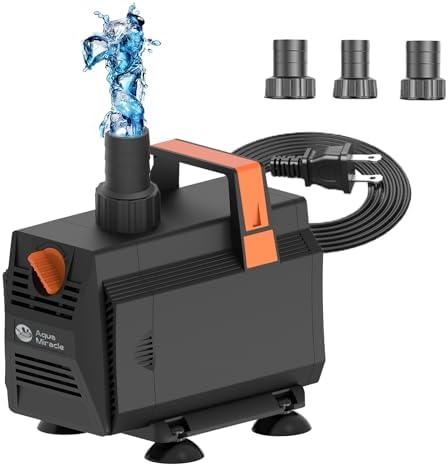 AquaMiracle 1200GPH Submersible Pond Pump with Flow Control