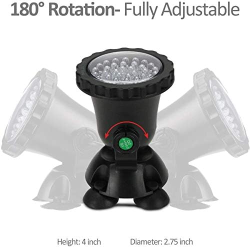 HGSERVU Pond Lights with Timer Remote Control Set of 4