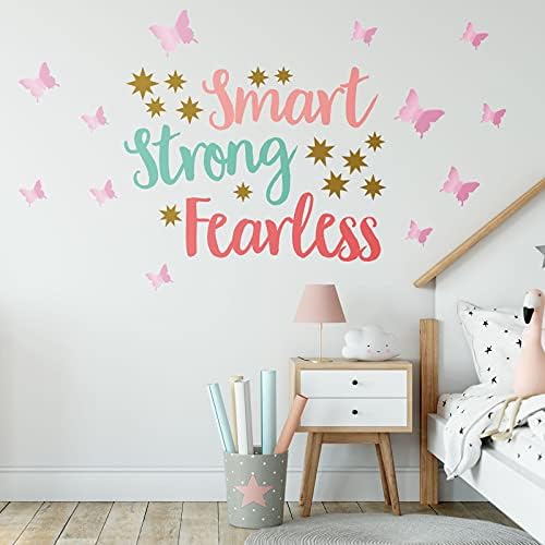 Chinco 20 Sheet Inspirational Quotes Wall Decals for Girls