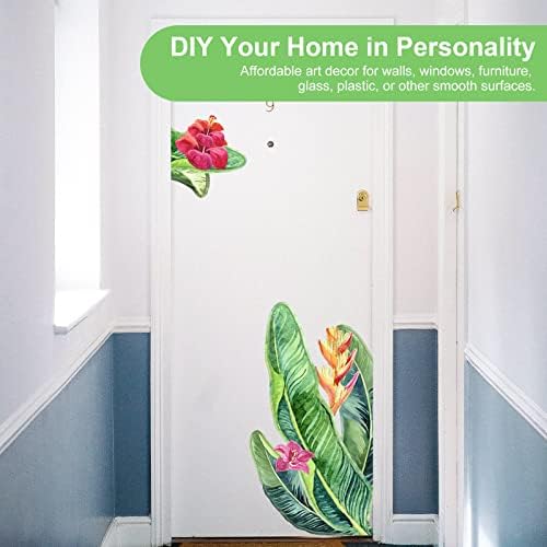 Giant Tropical Leaf Wall Decals Peel and Stick Decor