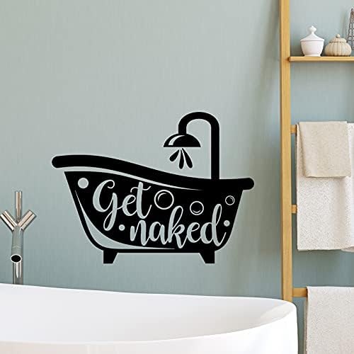 Zonon 6 Pieces Bathroom Wall Decals Funny Quotes Decor