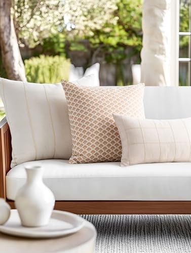 Crumbs Home Modern Farmhouse Fall Linen Throw Pillow Cover 22x22